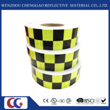 Black/Green Grid Design Reflective Conspicuity Tape (C3500-G)